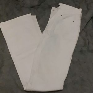 White house black market bootcut white jeans